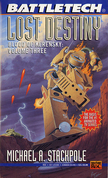 Cover of 1995 reprint of Lost Destiny
