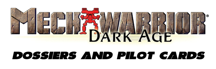 Mechwarrior DARK AGE no dossiers Named Base Set and LE Mechs 