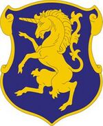 Insignia of the Sixth Armored Cavalry Regiment (described)