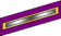 Wide purple band with gold inset stripe with a silver stripe inside the gold stripe.