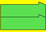 Green katakana 2 on yellow background