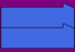 Blue katakana 2 on purple background